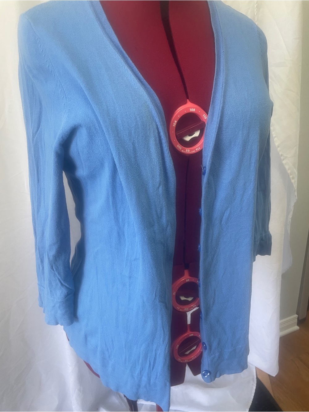 Reitmans Light Blue Open-Front Cardigan - Picture 2 of 5